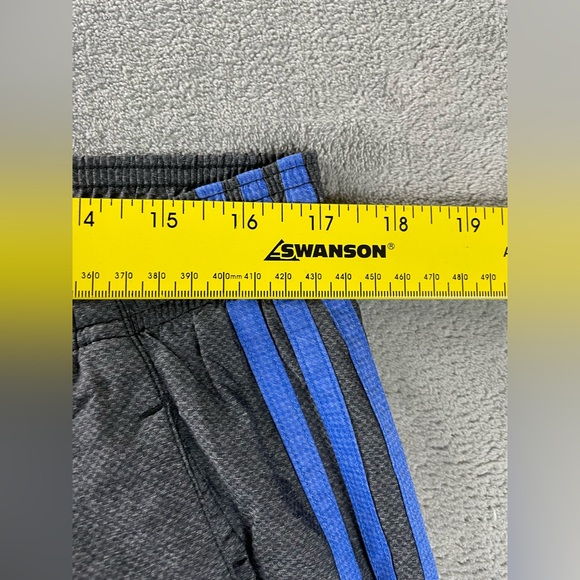 Adidas Pants Climalite Warm Up Track Pants Size Mens Medium M Leg Gray Blue - Picture 8 of 13